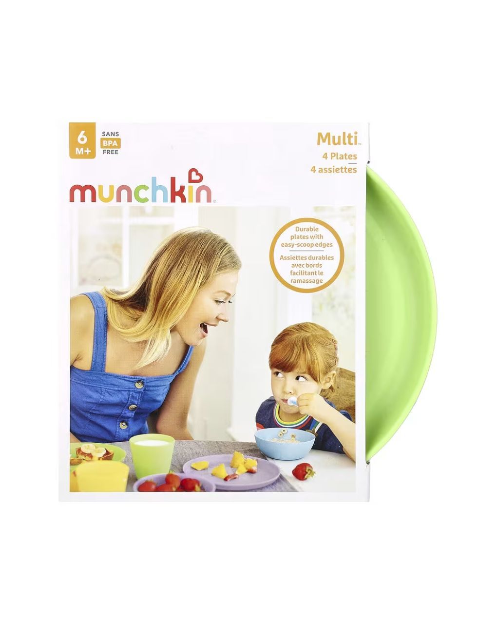 Munchkin σετ 4 πιάτα φαγητού modern multi plates 6m+ 51761 - Munchkin
