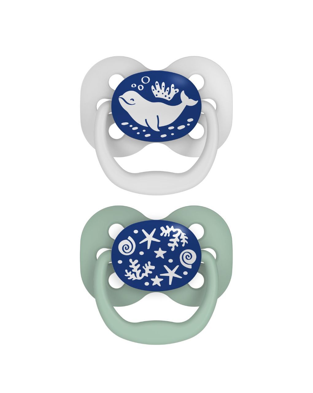 Dr. brown's πιπίλες σιλικόνης νυχτός 2τμχ advantage boy 0-6m 112.70.1hc.310