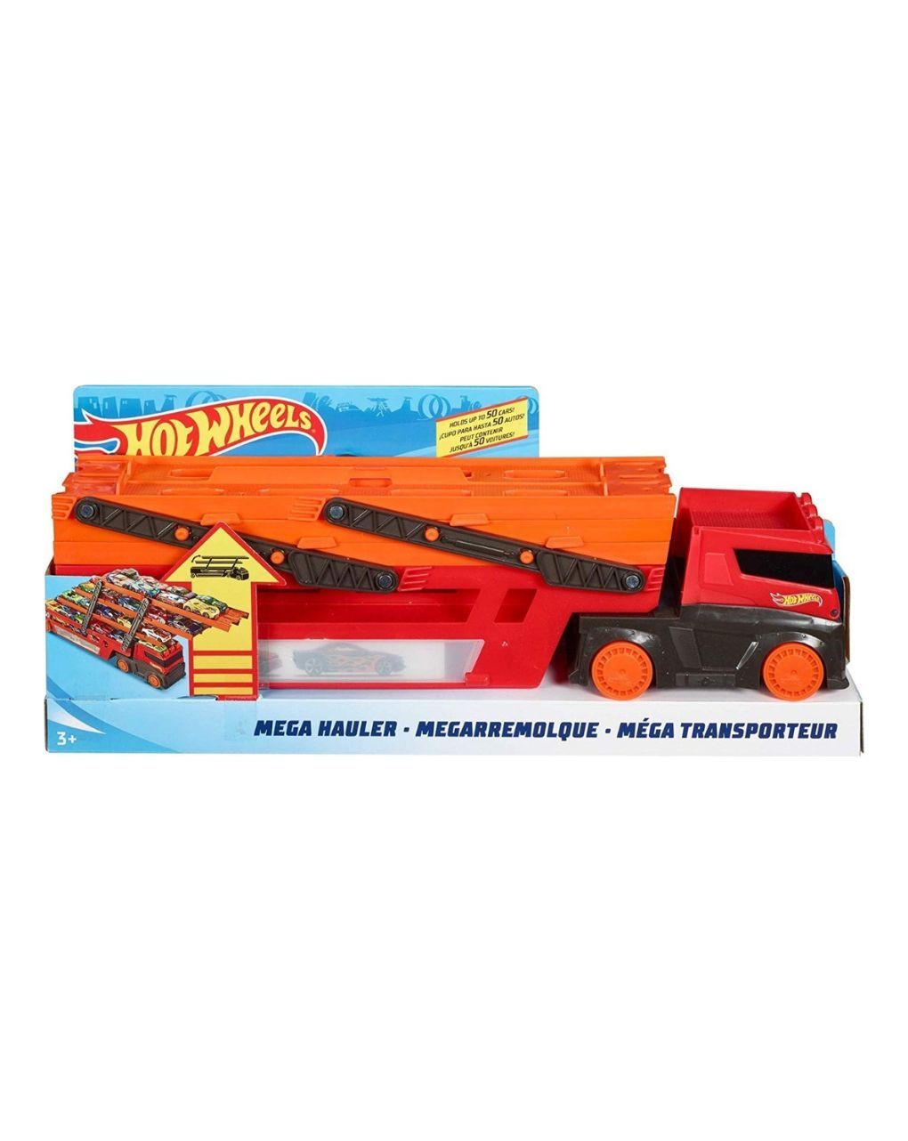 Mattel hot wheels® νέα νταλίκα γκαράζ 6 επιπέδων ghr48