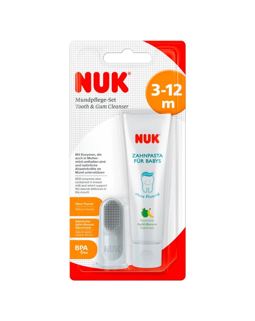 Nuk tooth & gum cleanser σετ στοματικής υγιεινής - Nuk
