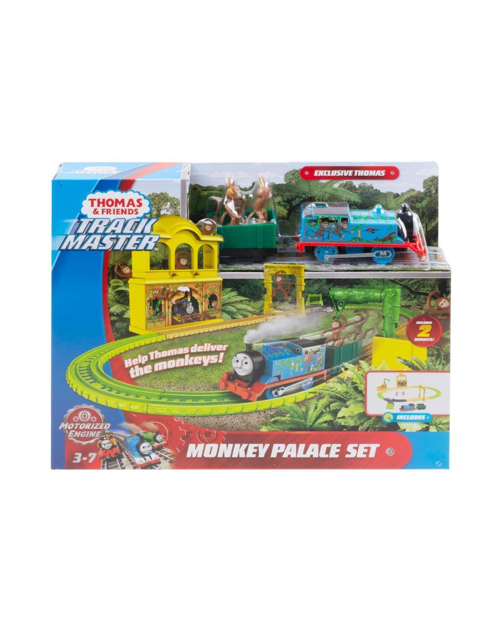 Mattel thomas and friends trackmaster: παλάτι με μαϊμουδάκια με τον τόμας fxx65 - THOMAS & FRIENDS