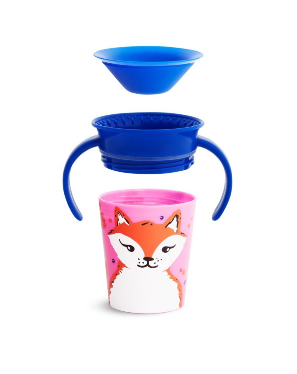 Munchkin εκπαιδευτικό ποτηράκι miracle 360˚ sippy 177ml αλεπού 51774 - Munchkin