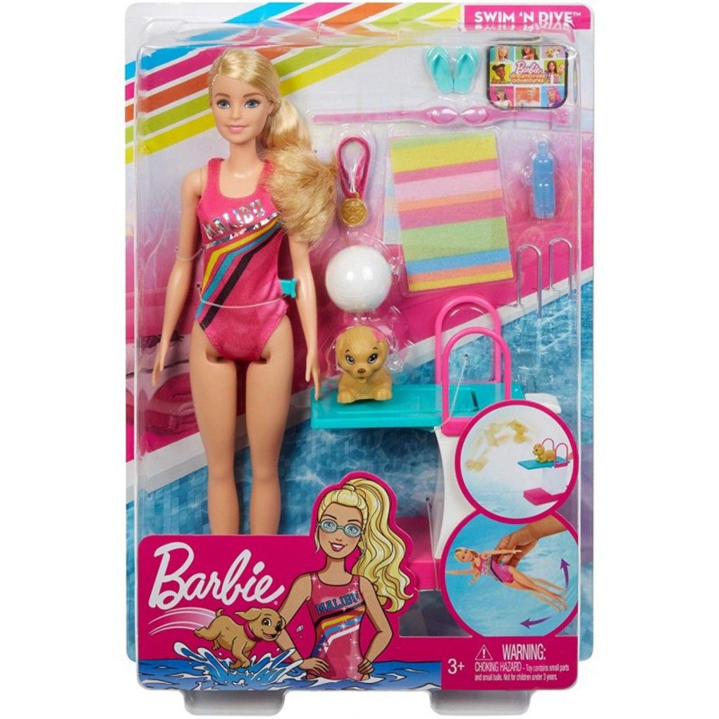 Barbie dreamhouse adventures κολυμβήτρια ghk23