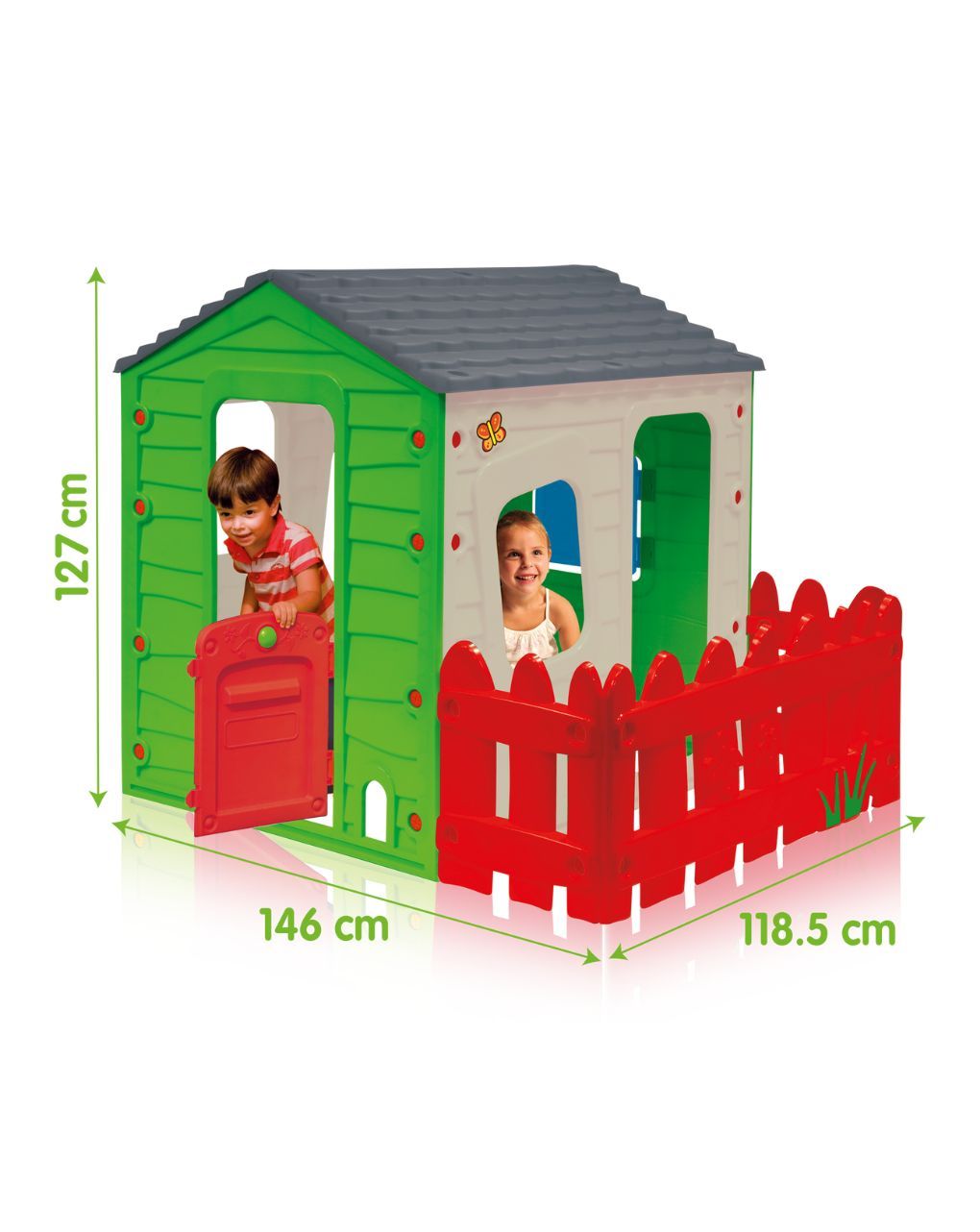 Sun & sport παιδικό εξοχικό σπίτι κήπου 146×118.5x127cm - Sun&Sport