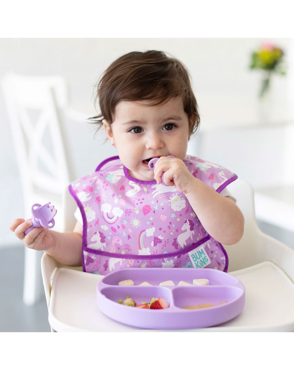 Bumkins σαλιάρα superbib unicorns 6-24m 3303118 - BUMKINS