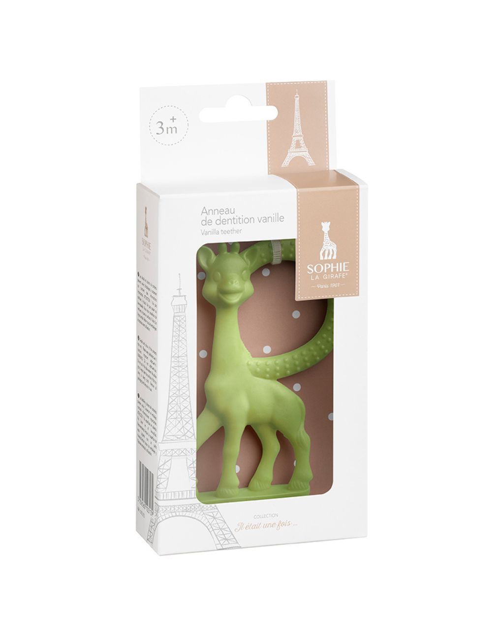 Sophie la girafe κρίκος οδοντοφυΐας βανίλια (3 σχέδια) - SOPHIE LA GIRAFE