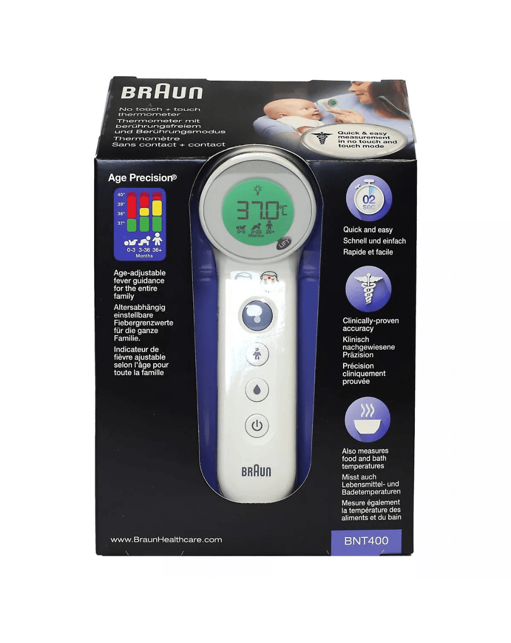 Braun bnt400 we θερμόμετρο μετώπου