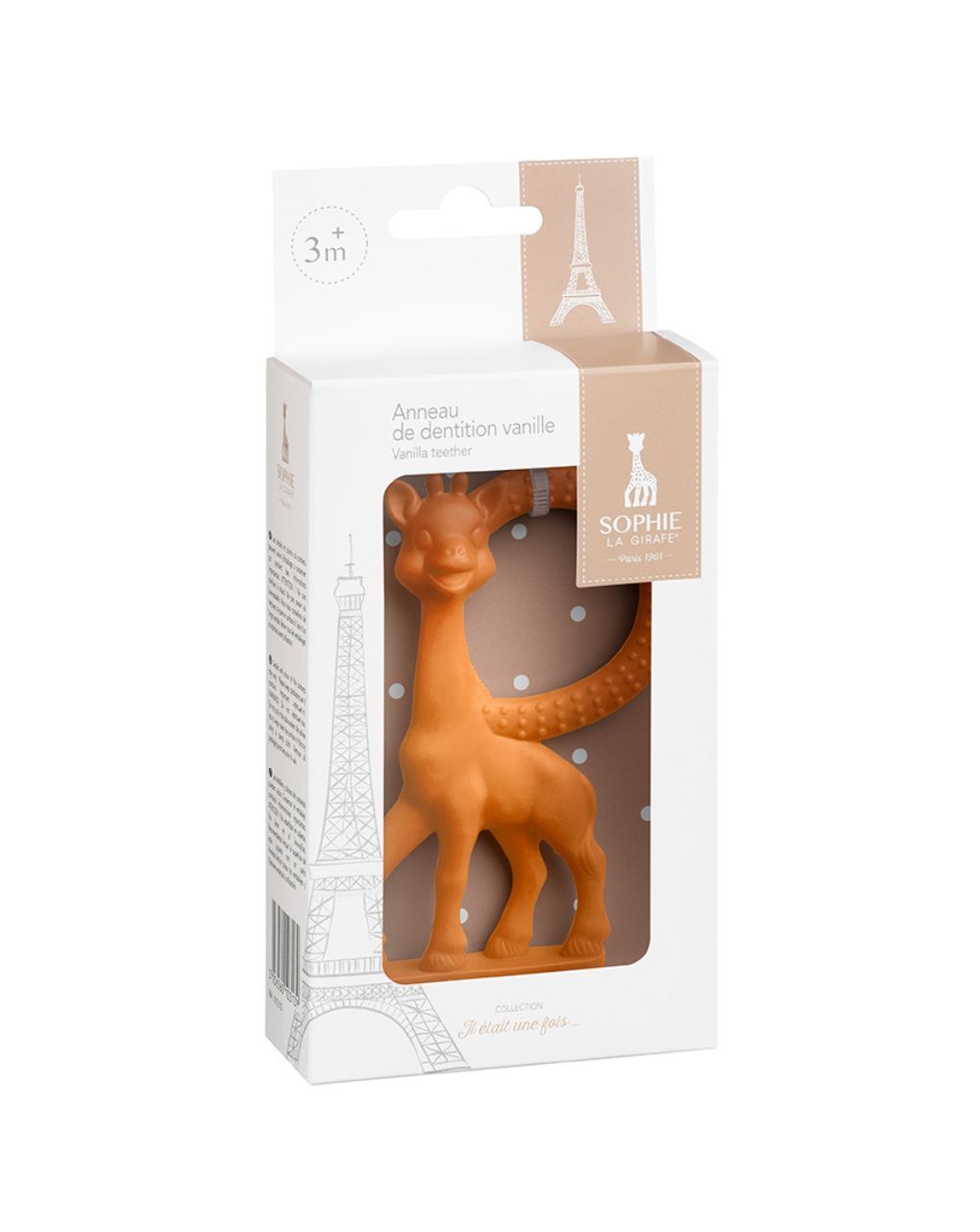 Sophie la girafe κρίκος οδοντοφυΐας βανίλια (3 σχέδια) - SOPHIE LA GIRAFE