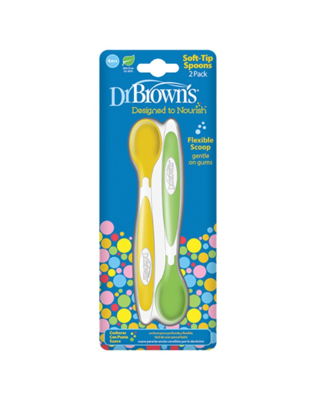 Dr. brown's μαλακά κουταλάκια ταΐσματος 2τμχ 4m+ - Dr Browns