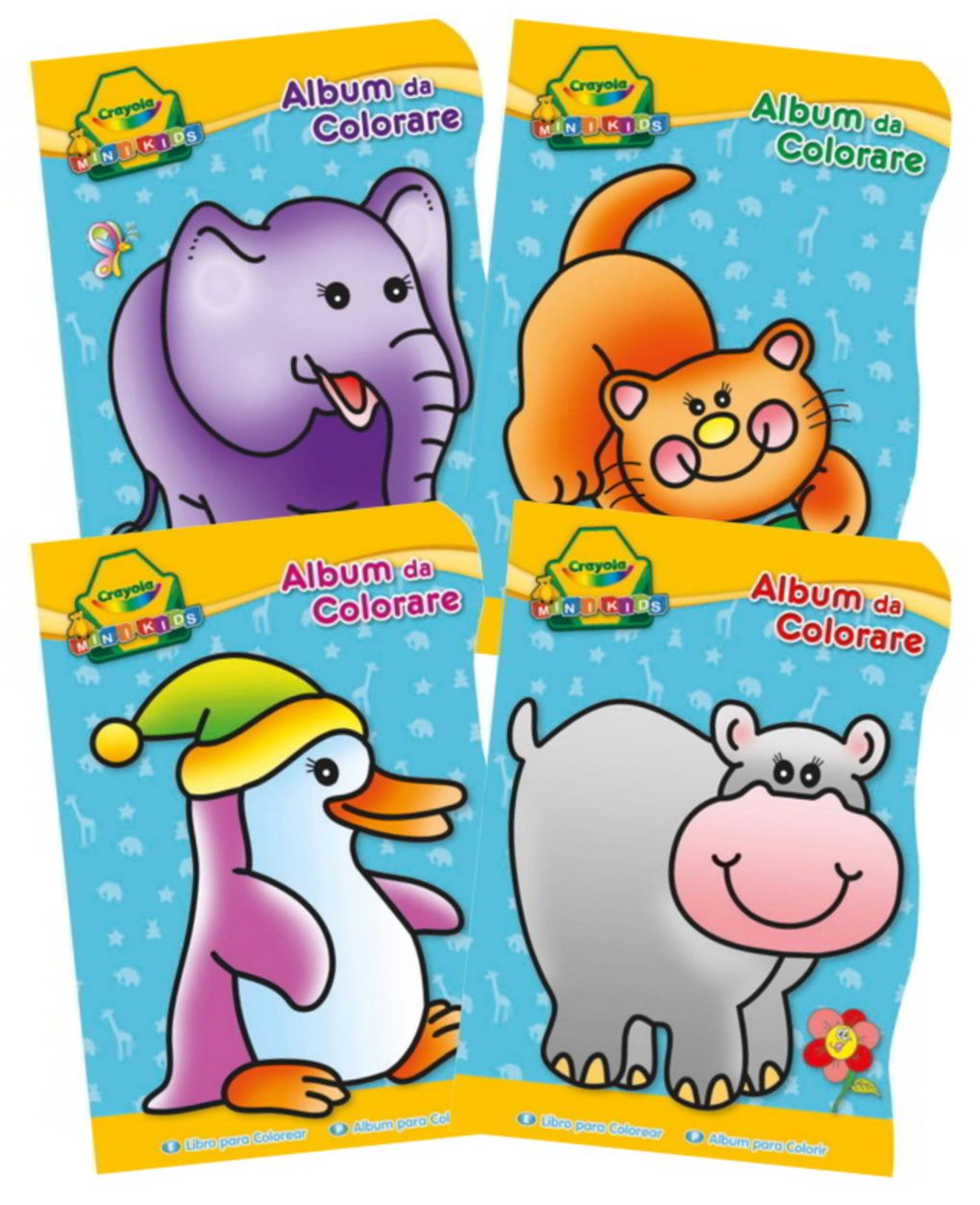 Crayola χρωμοσελίδες 4 σχέδια