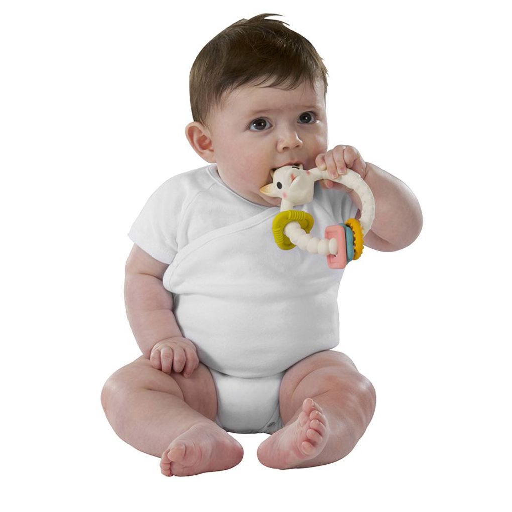 Sophie la girafe πολύχρωμος δακτύλιος οδοντοφυΐας so pure 3m+ - SOPHIE LA GIRAFE