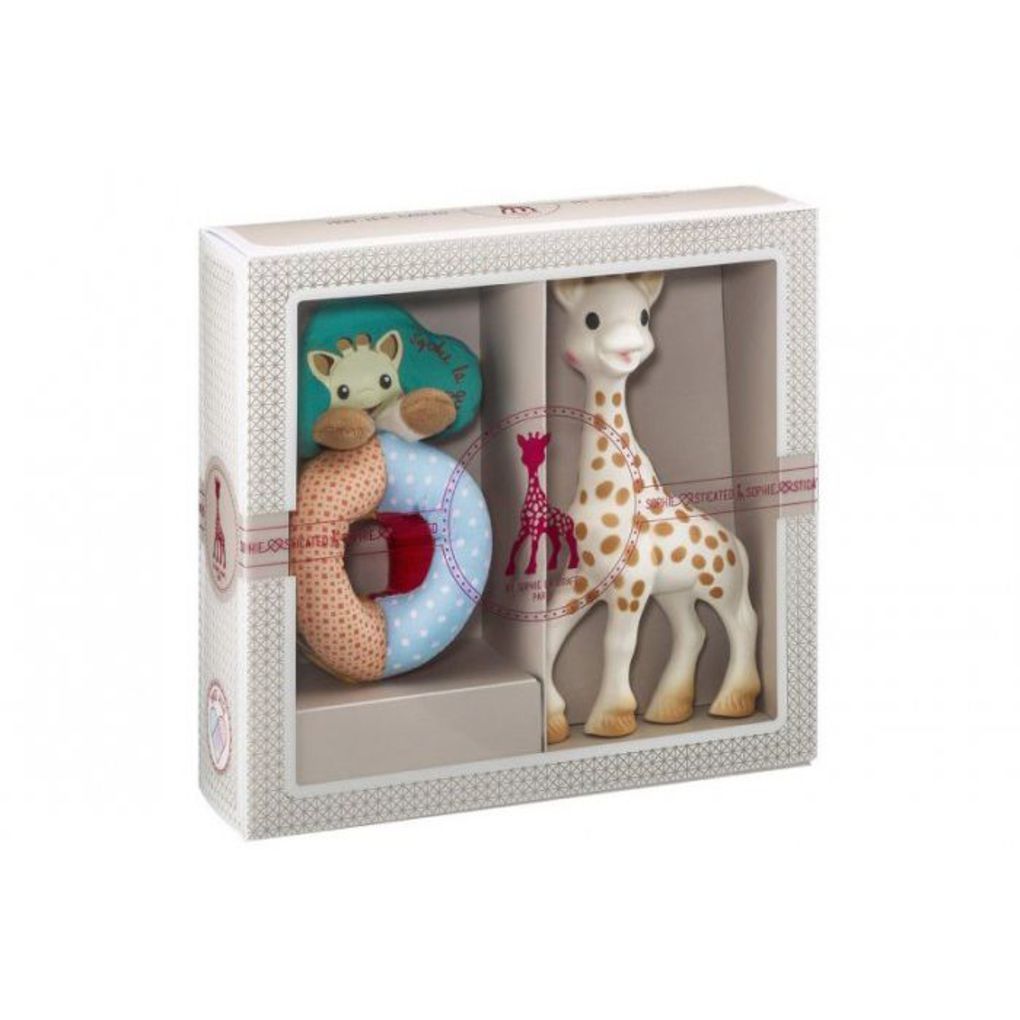 Sophie la girafe σετ δώρου με την σόφι και μια κουδουνίστρα - SOPHIE LA GIRAFE