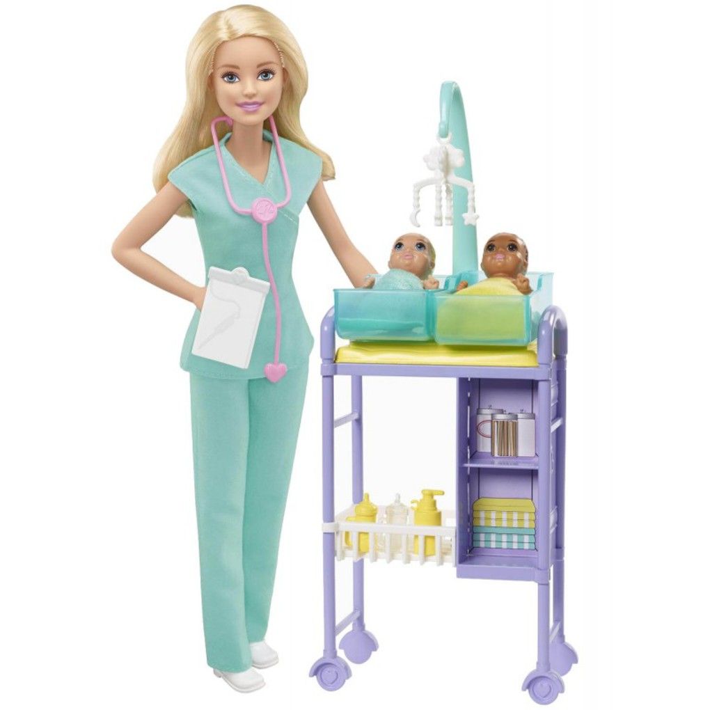 Mattel barbie σετ επαγγέλματα με παιδάκια και ζωάκια σχέδια dhb63 - Barbie