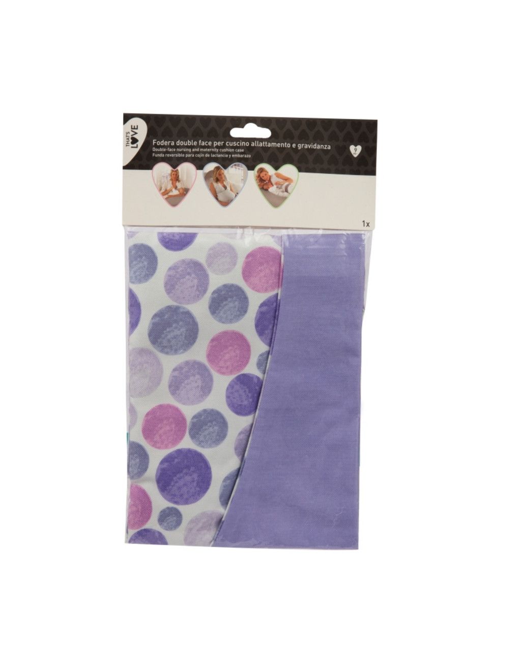 That’s love κάλυμμα για μαξιλάρι θηλασμού πουά μωβ - That's Love