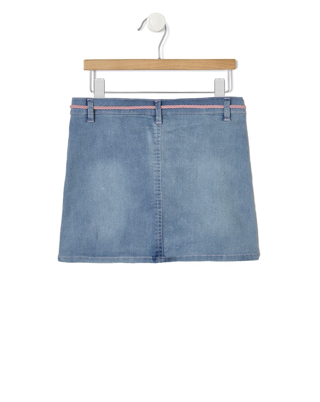 φούστα denim με patch λουλούδι μεγ.8-9/9-10 ετών για κορίτσι - Prénatal
