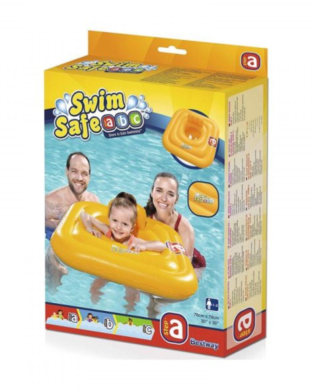 Bestway σωσίβιο τετράγωνο swim safe abc step a 32050 - Bestway