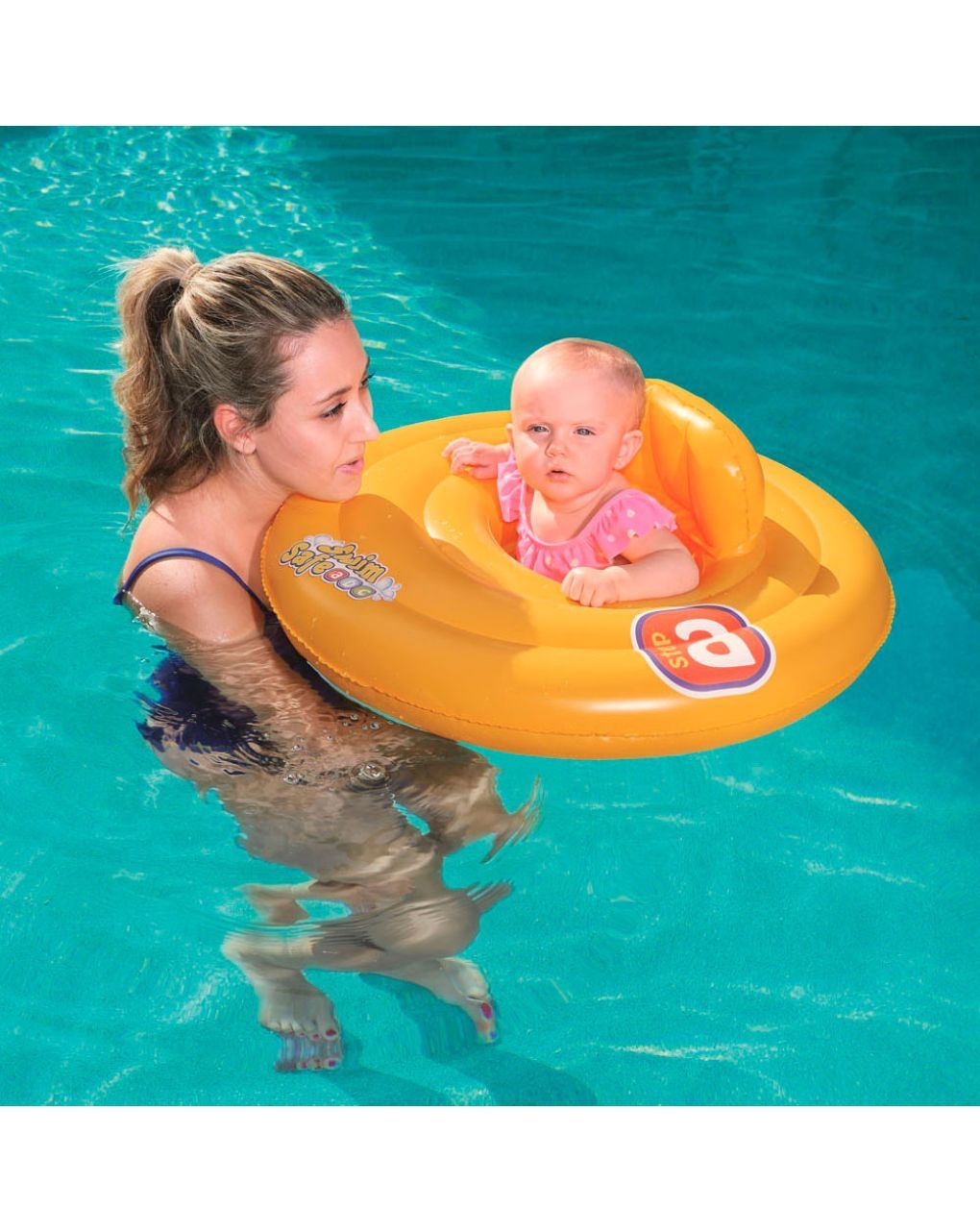 Bestway φουσκωτό σωσίβιο με κάθισμα swim safe abc step a 69cm 32096 - Bestway