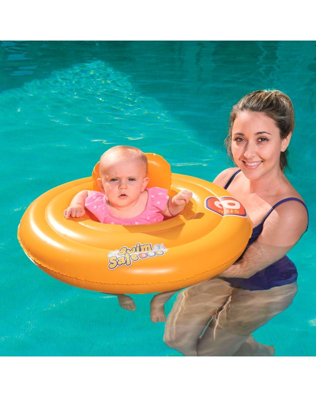 Bestway φουσκωτό σωσίβιο με κάθισμα swim safe abc step a 69cm 32096 - Bestway