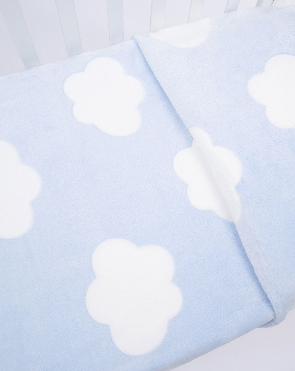 κουβέρτα γούνινη για κρεβάτι γαλάζια - 110 x 140 cm - Prénatal