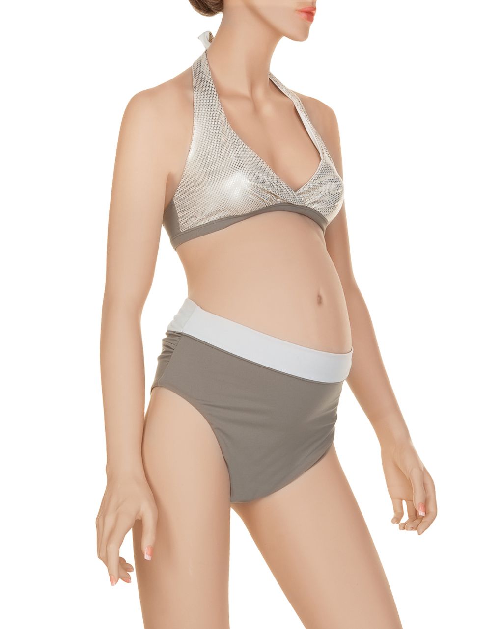 γυναικεί μαγιό μπικίνι χρυσό γκλίτερ - Prénatal