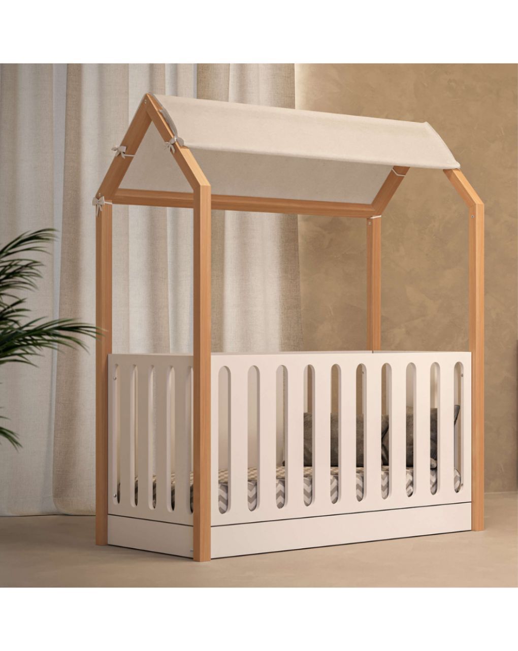 Casababy βρεφικό κρεβάτι μετατρεπόμενο τύπου μοντεσσόρι la maison 590205