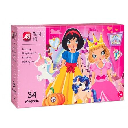 As  magnet box  - πριγκίπισσες dressu up 1029-64038 - AS Company