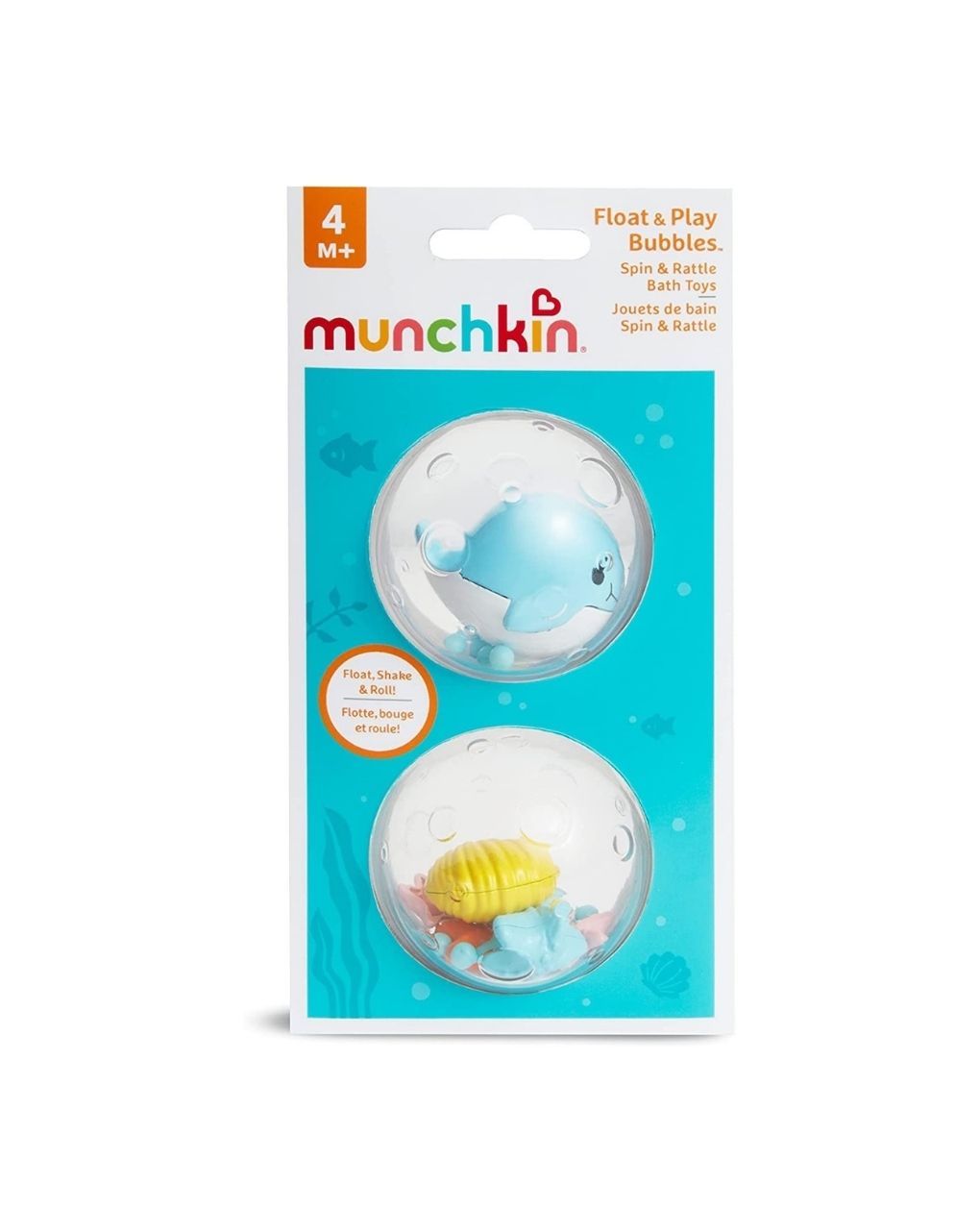 Munchkin παιχνίδι μπάνιου float and play bubbles 2τμχ 11584 (2 σχέδια) - Munchkin