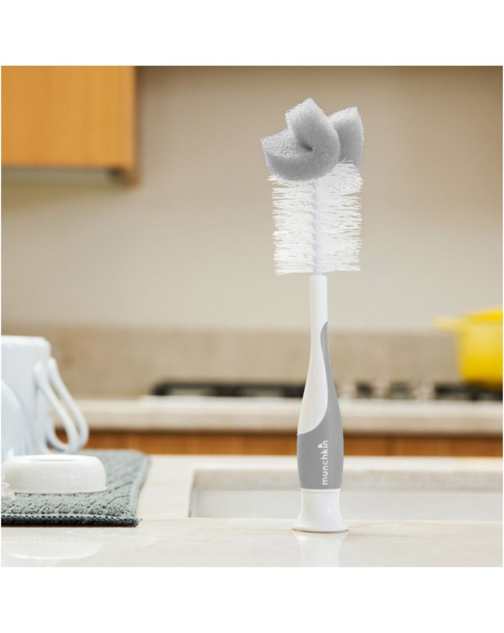 Munchkin βουρτσάκι καθαρισμού για μπιμπερό-θηλές 11096 (2 χρώματα) - Munchkin