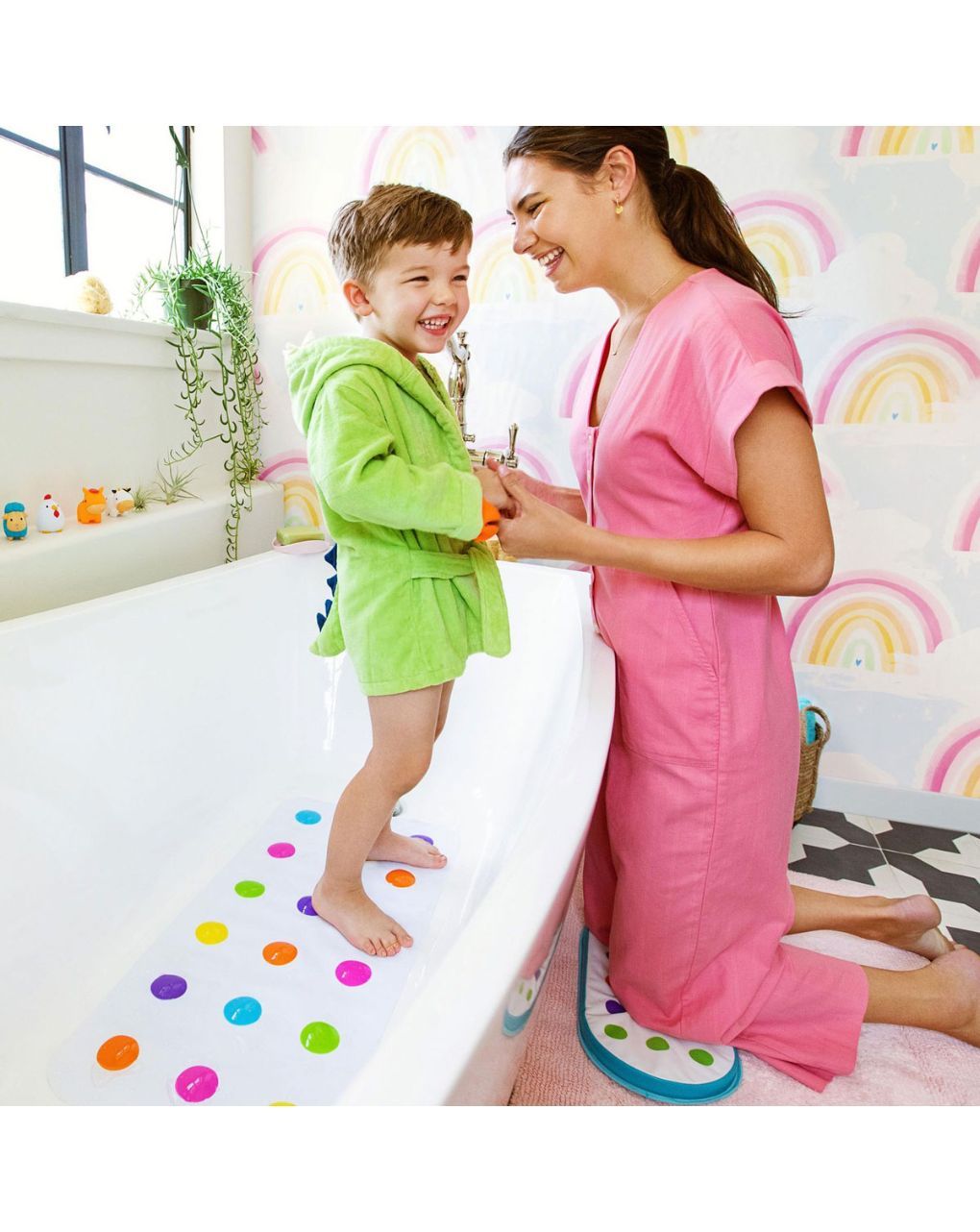 Munchkin αντιολισθητικό πατάκι μπάνιου dandy dots 12194 - Munchkin