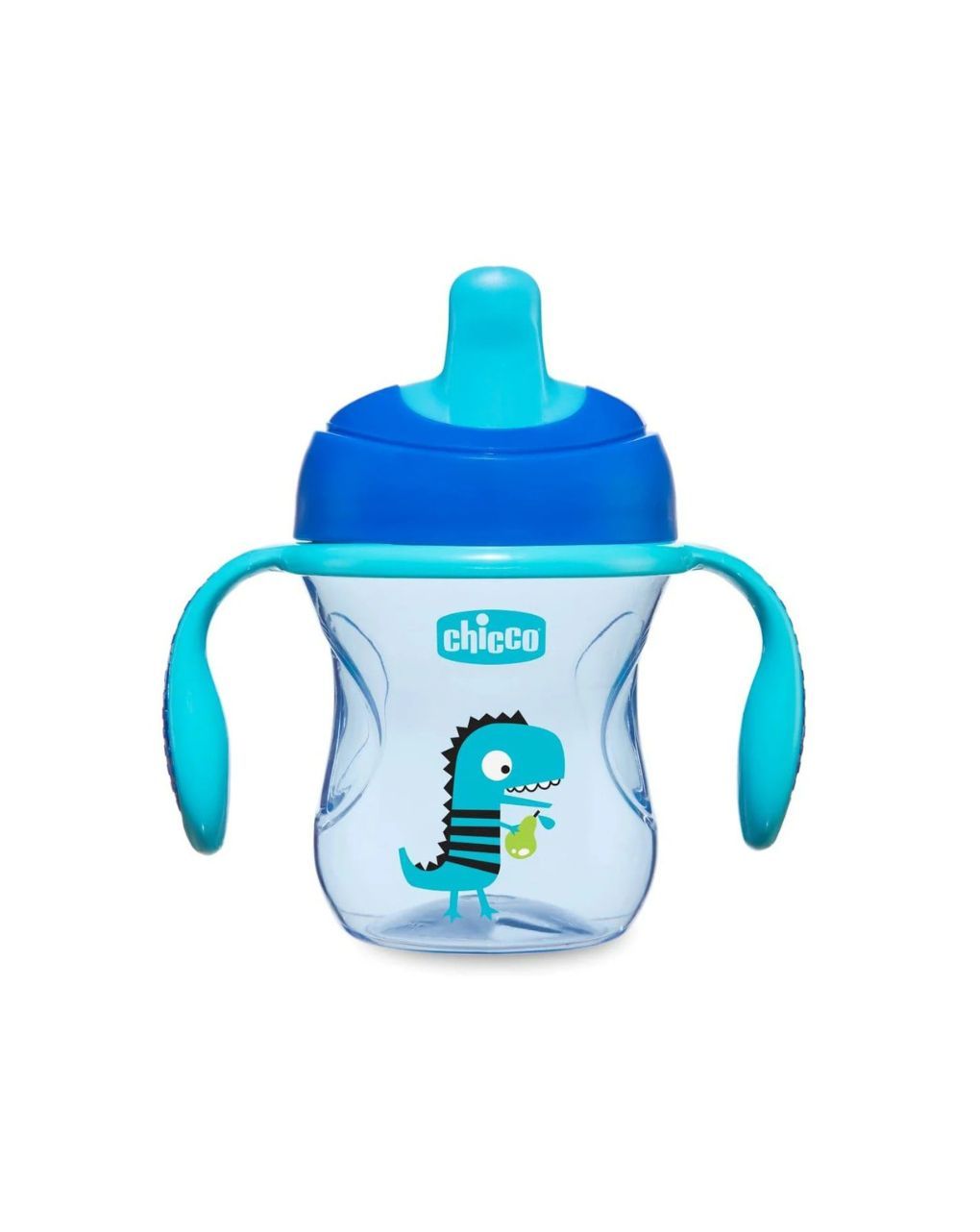 Chicco εκπαιδευτικό ποτηράκι 200ml 6m+ μπλε/πράσινο f04-06921-20-01 (2 σχέδια) - Chicco