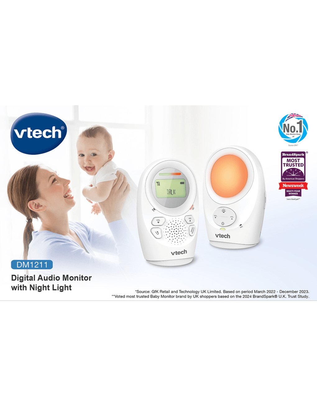 Vtech ενδοεπικοινωνία digital audio display baby monitor dm1211 - Vtech