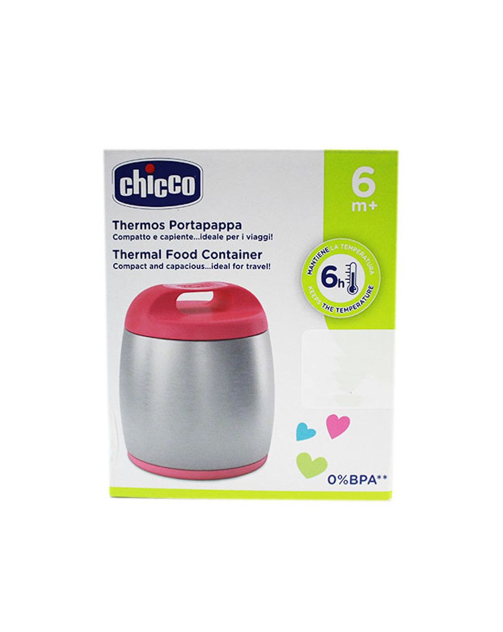 θερμος inox φαγητου 350ml – girl - Chicco