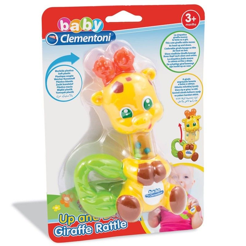 Baby clementoni κουδουνίστρα καμηλοπάρδαλη up and down 1000-14994 - BABY CLEMENTONI