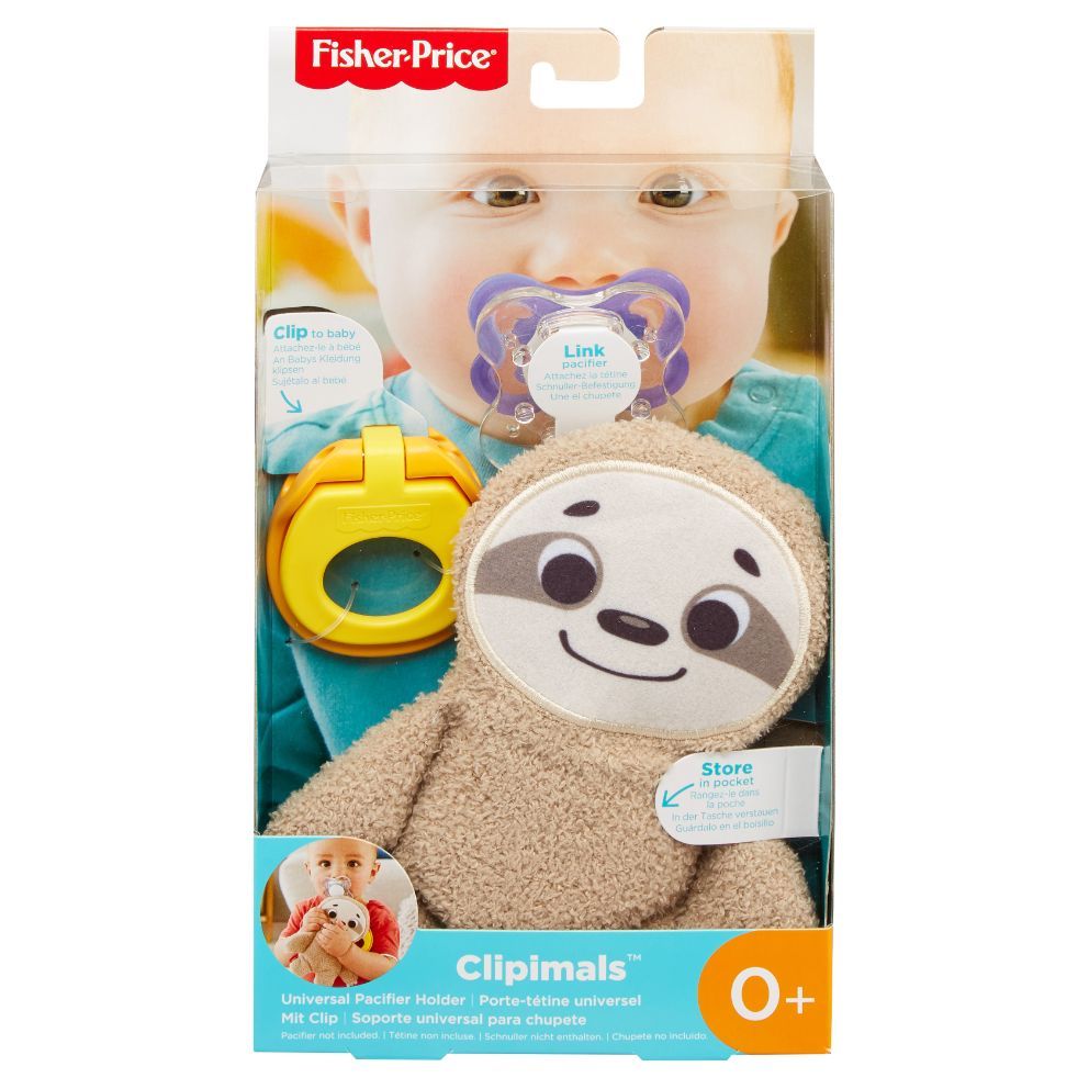 Fisher price λαβή πιπίλας με λούτρινο ζωάκι gkc49 - Fisher-Price