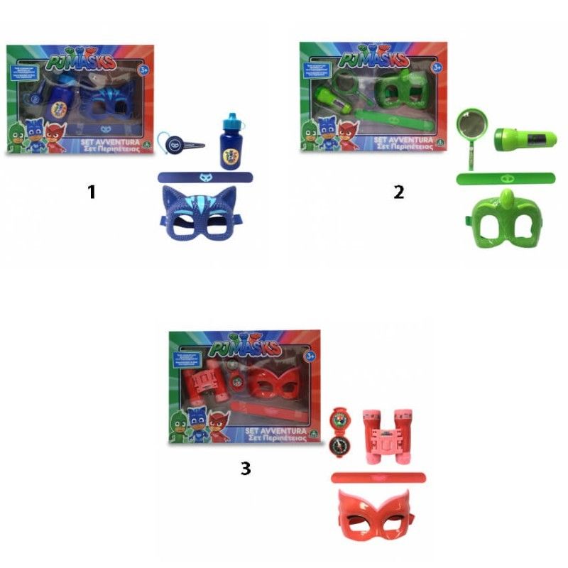 Pj masks - πιτζαμοήρωες σετ περιπέτειας - 3 σχέδια pjm25001 - PJ MASKS