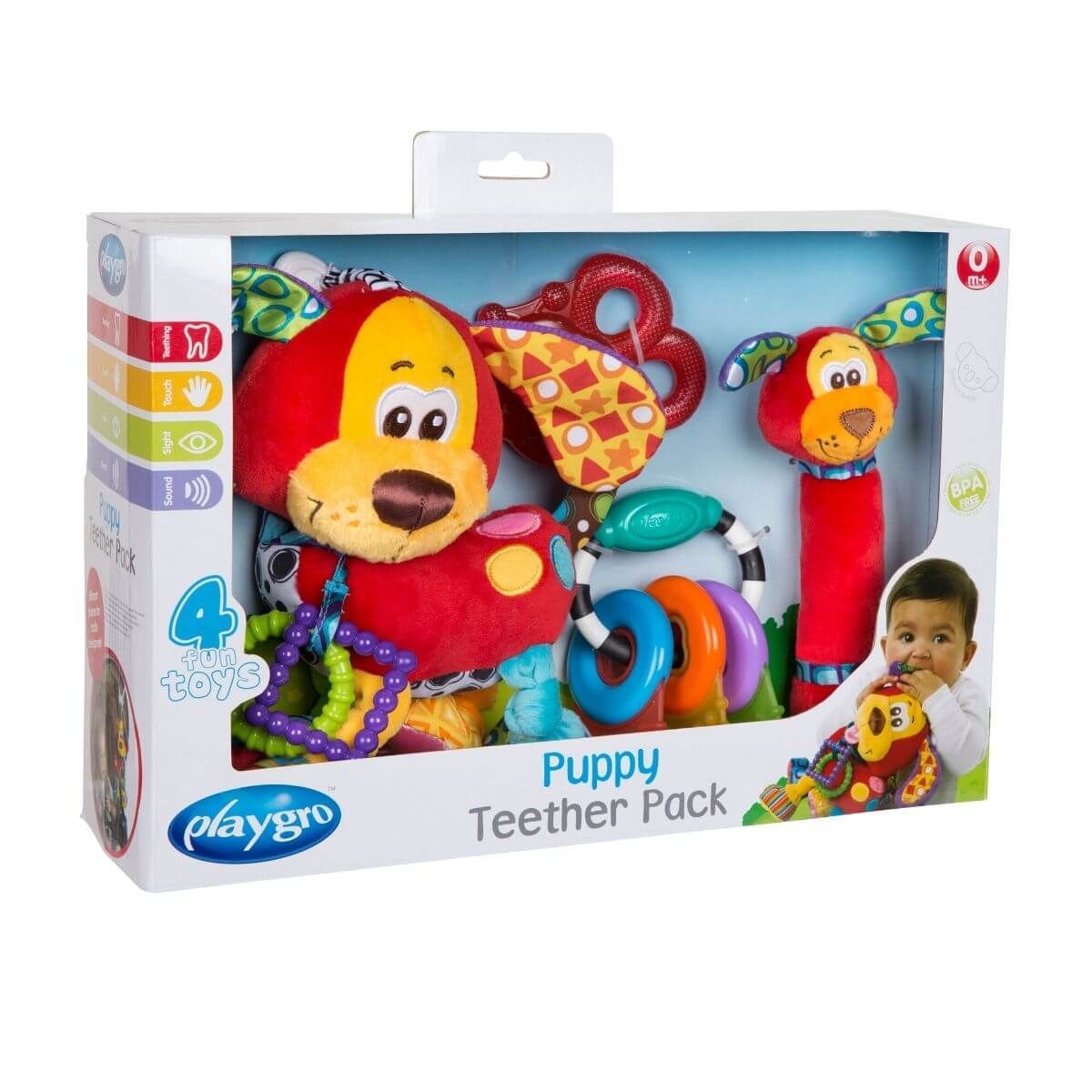 Playgro puppy teether gift pack-σετ δώρου - Playgro