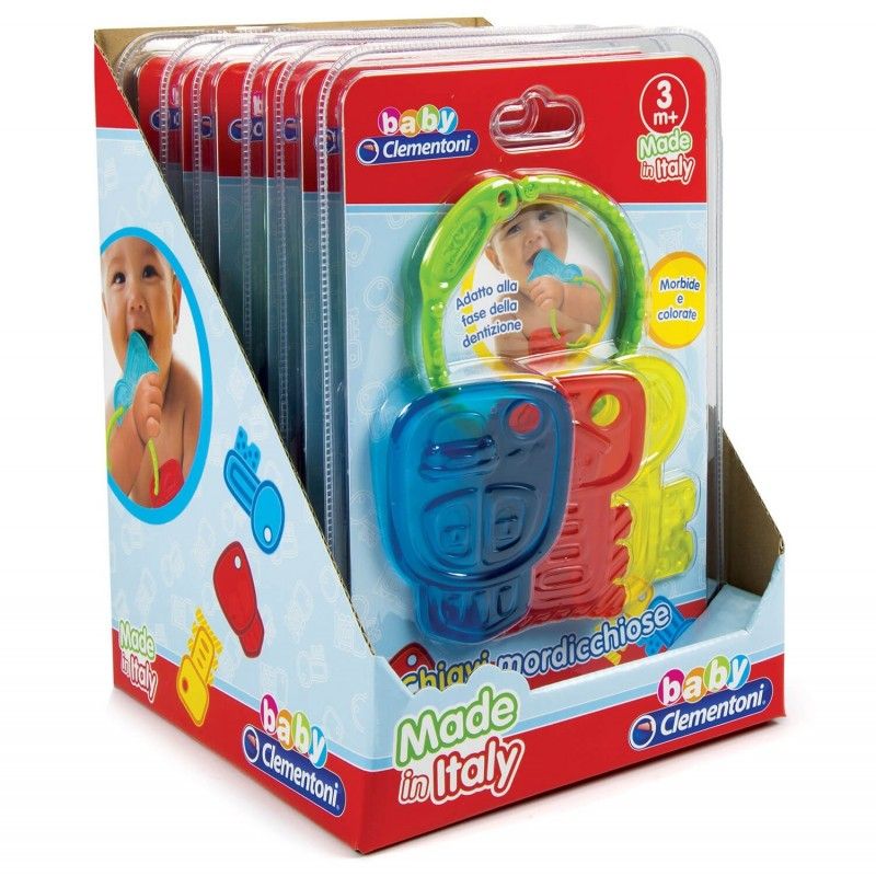 Baby clementoni βρεφικό παιχνίδι οδοντοφυΐας κλειδιά 1000-17057 - BABY CLEMENTONI