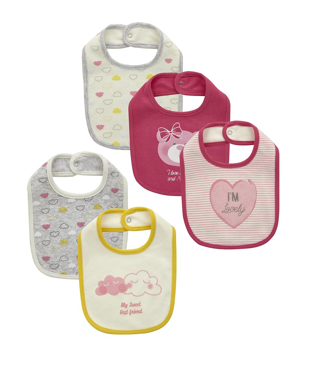 σαλιάρες πακέτο x5 τεμ. για κορίτσι 652763001