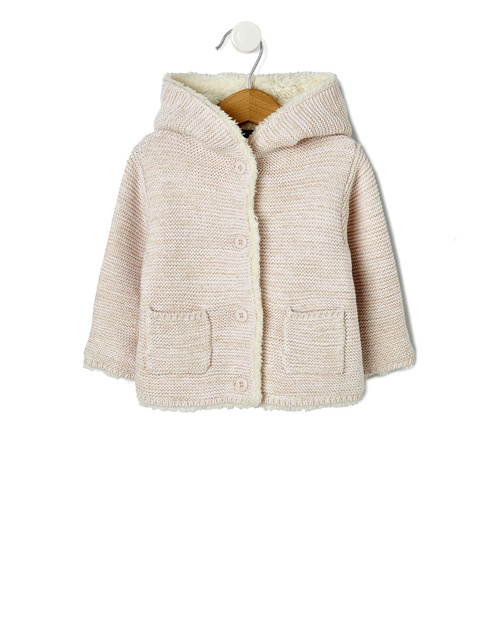 πλεκτο ζακετακι με κουκουλα - Prénatal