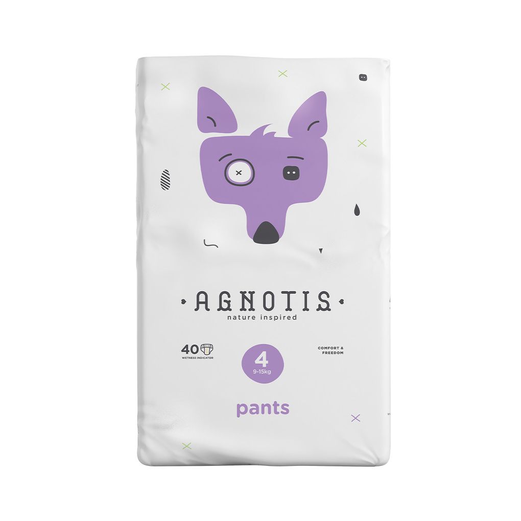 Agnotis πάνες βρακάκι baby no 4 (9-15kg) 40τμχ agp4