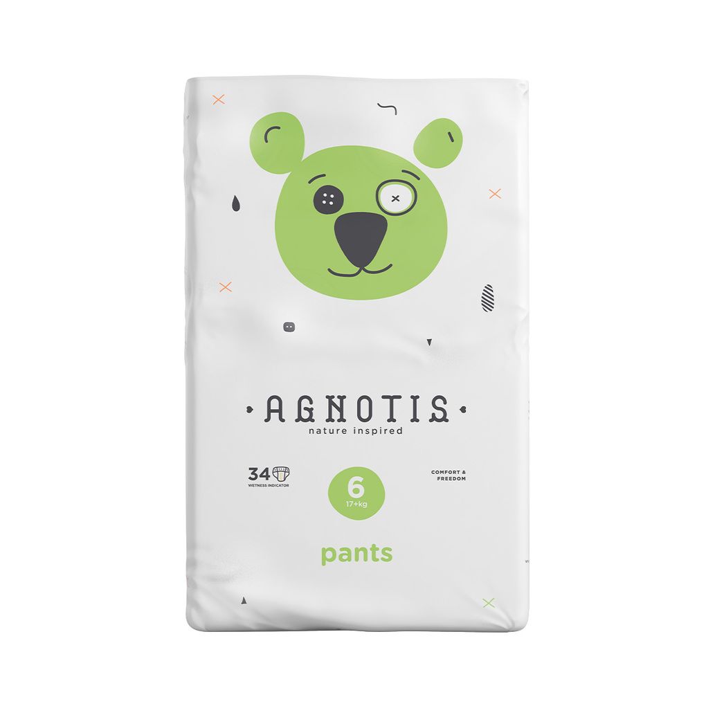 Agnotis πάνες βρακάκι no 6 (17kg) 34τμχ agp6 - Agnotis