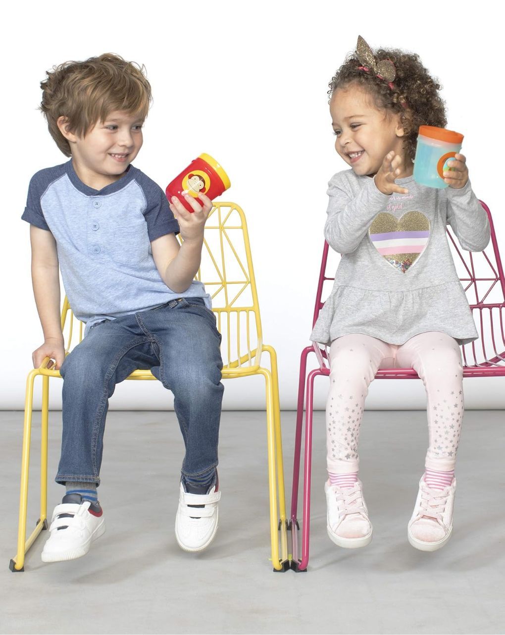 Skip hop zoo ποτηράκια με καπάκι 2σε1 207ml monkey/dog 29-2903023-03 - SKIP HOP