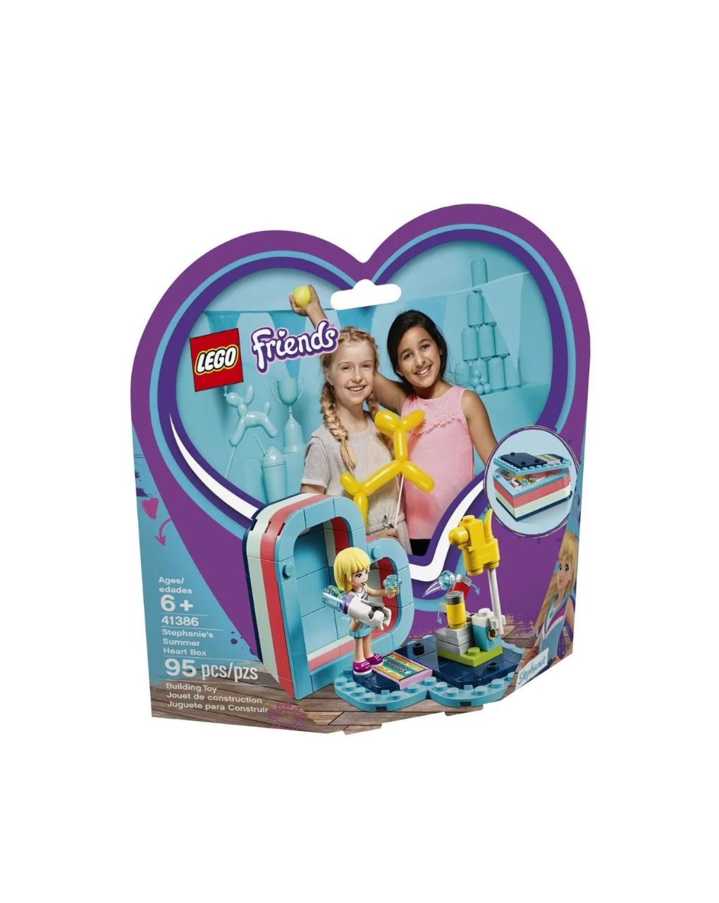Lego friends καλοκαιρινό κουτί-καρδιά της στέφανι 41386