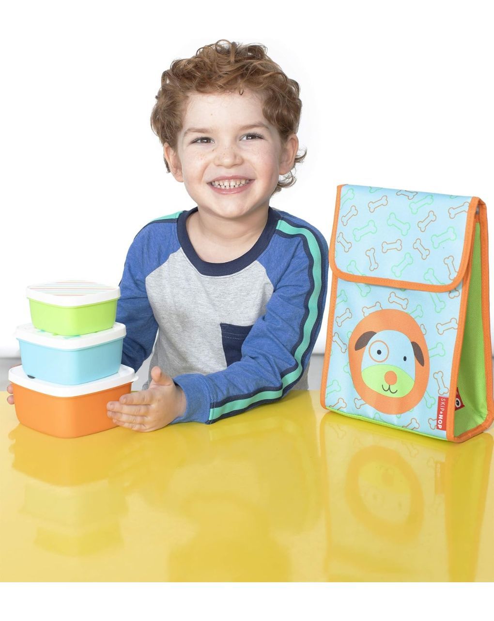 Skip hop zoo σετ δοχείων φαγητού 3σε1 dog 29-2903022-07 - SKIP HOP