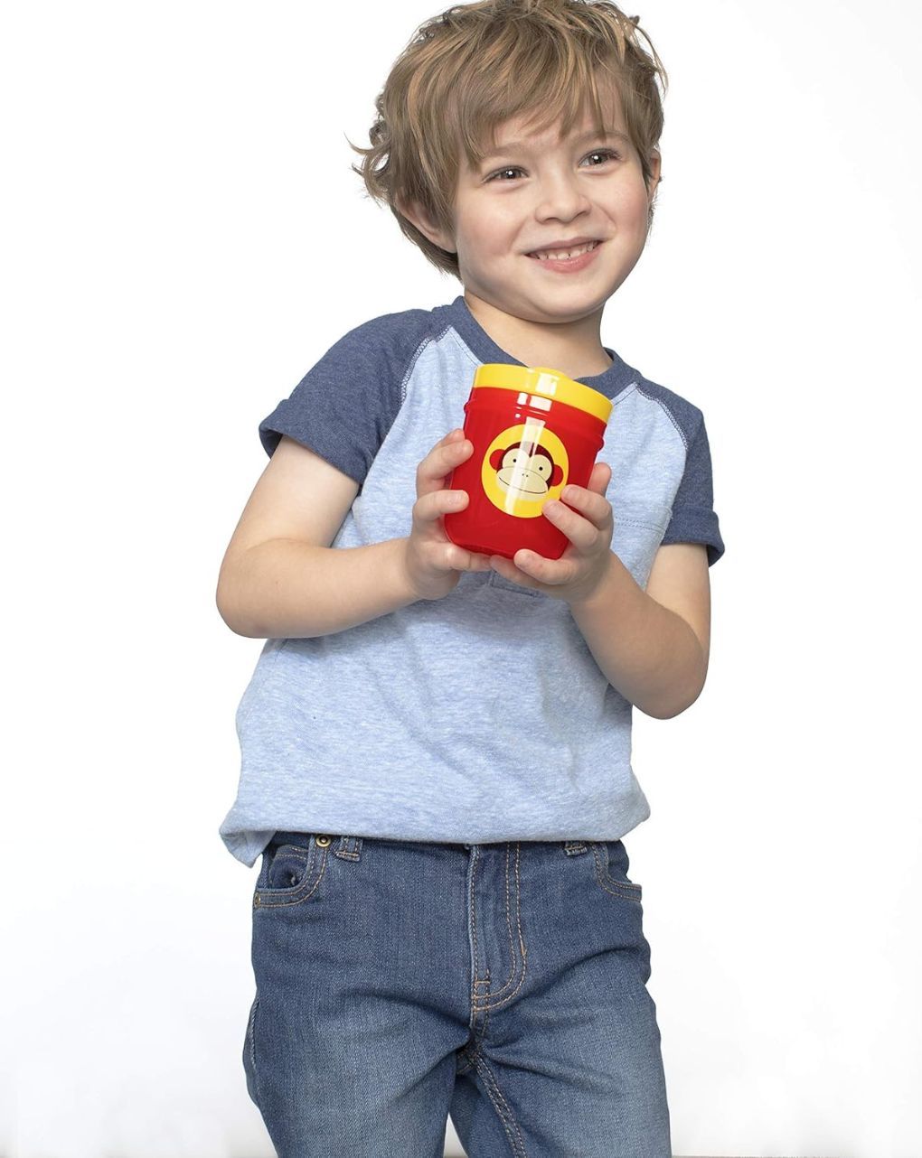 Skip hop zoo ποτηράκια με καπάκι 2σε1 207ml monkey/dog 29-2903023-03 - SKIP HOP