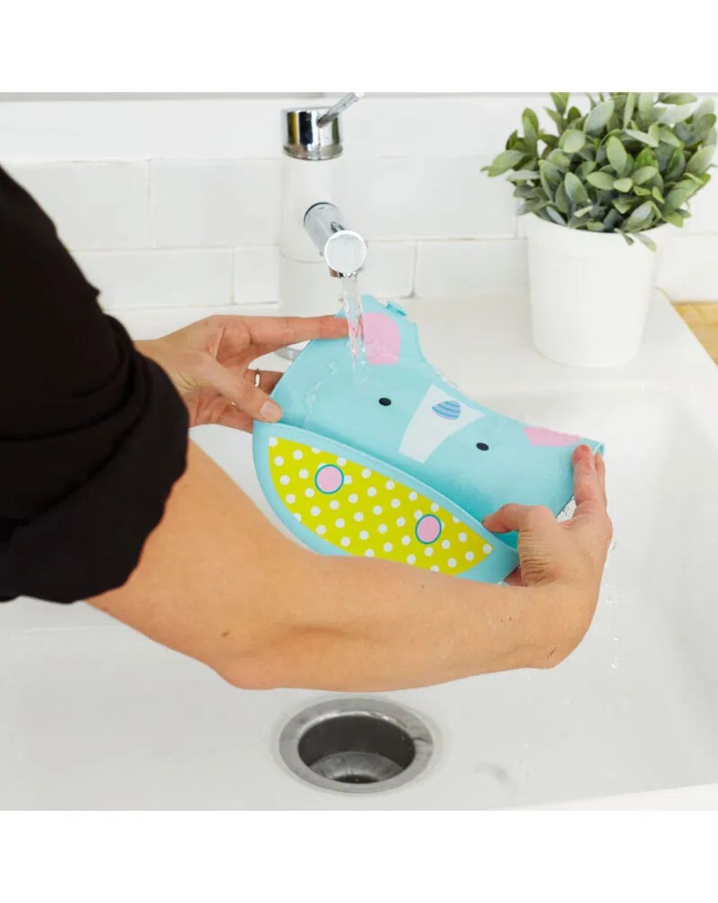 Skip hop zoo fold & go σαλιάρα σιλικόνης unicorn 29-2904002-06 - SKIP HOP