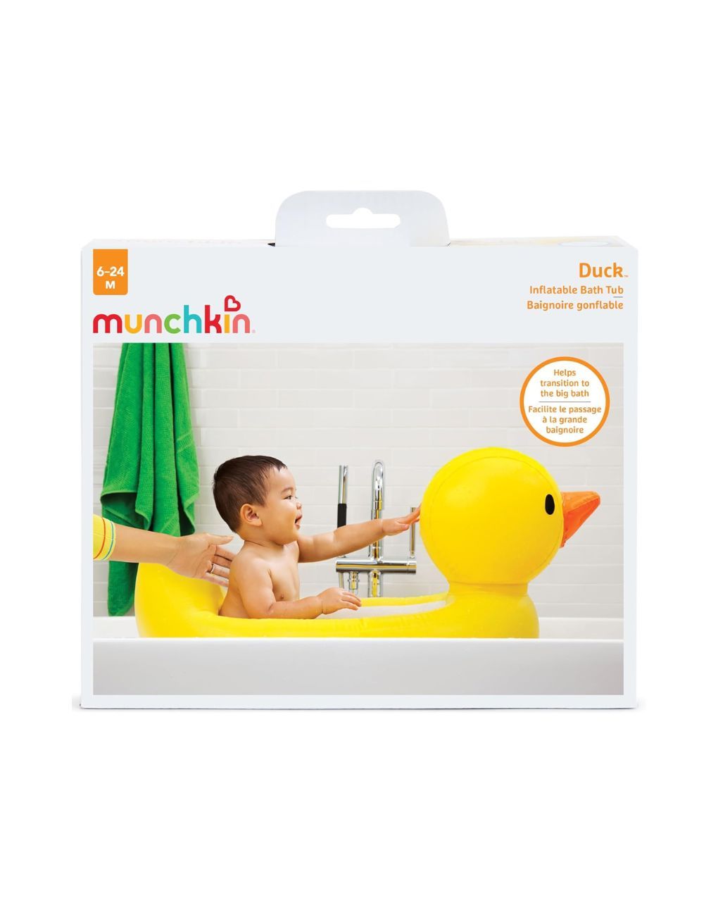 Munchkin φουσκωτή μπανιέρα παπάκι με ένδειξη θερμοκρασίας 6-24m 11054 - Munchkin