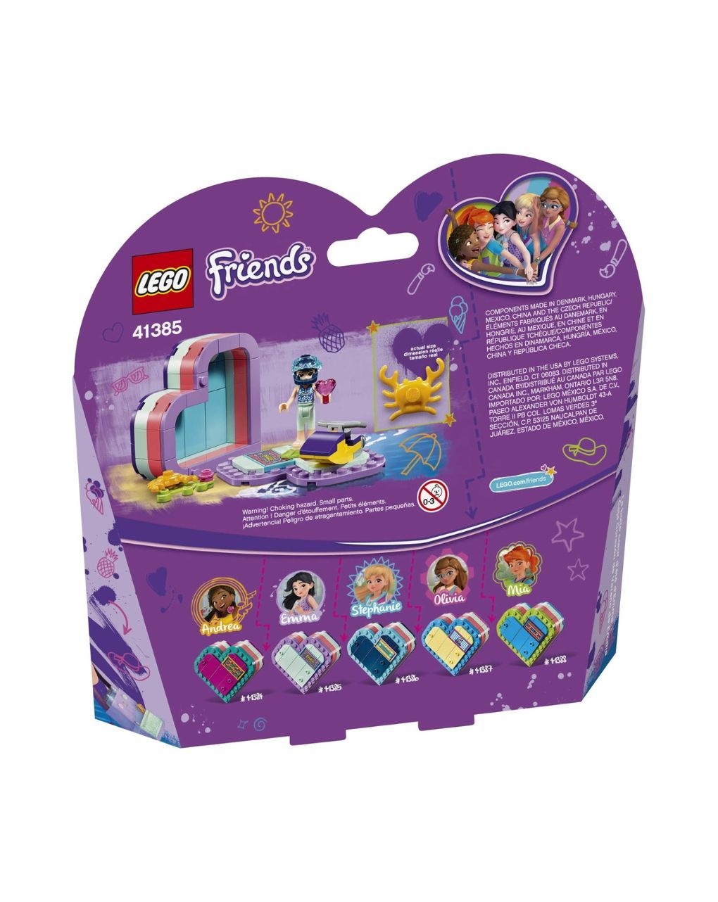 Lego friends καλοκαιρινό κουτί-καρδιά της έμμα 41385 - Lego, Lego Friends
