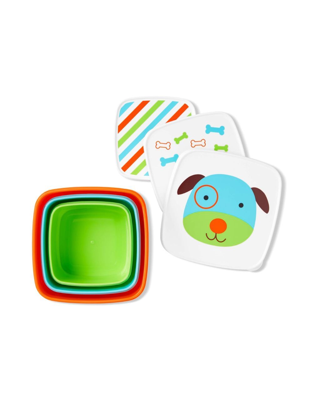 Skip hop zoo σετ δοχείων φαγητού 3σε1 dog 29-2903022-07 - SKIP HOP