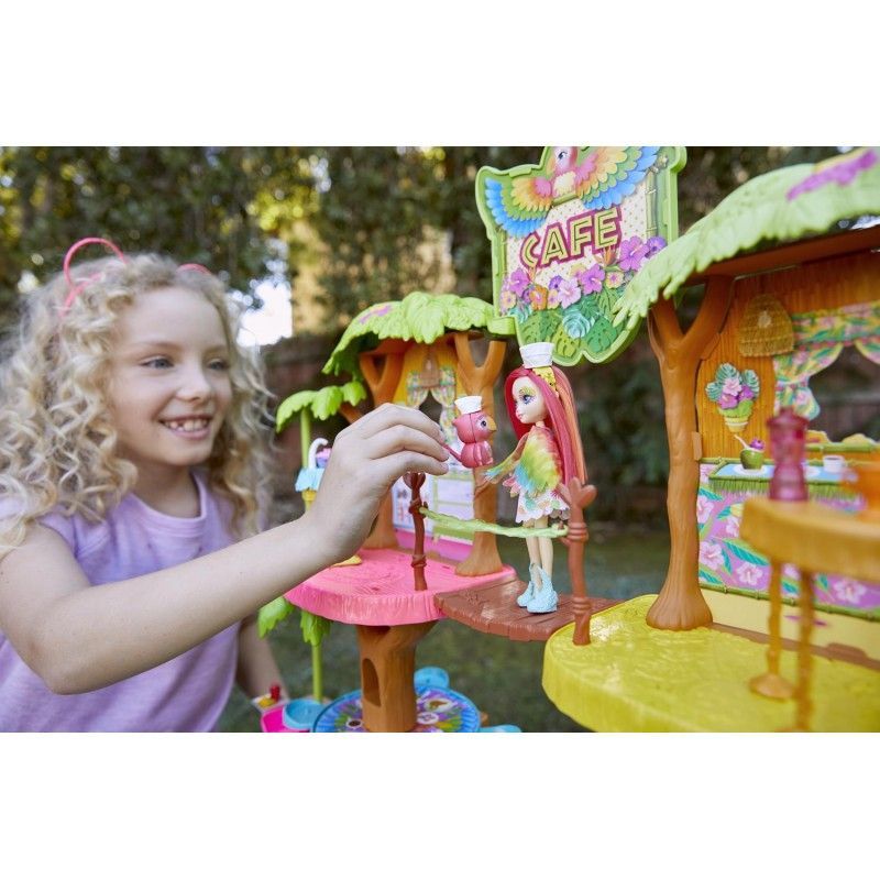 Enchantimals junglewood cafe μπανανόσπιτο - καφετέρια gnc57 - Enchantimals